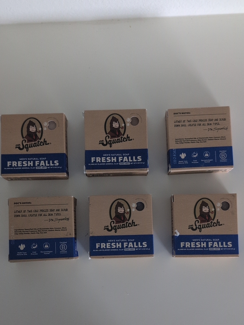 Dr. Squatch Fresh Falls Bar Soap - Fresh Falls (6 Soap Bars)